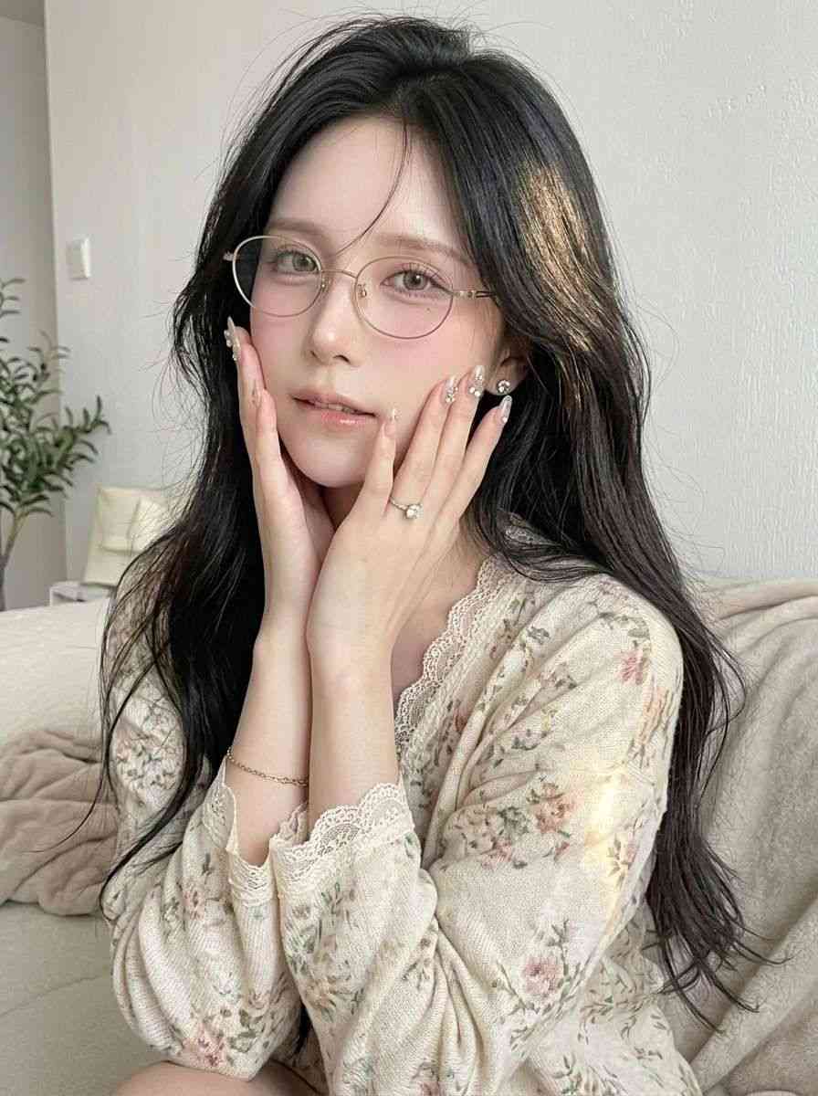 暖调柔焦氛围感少女肖像