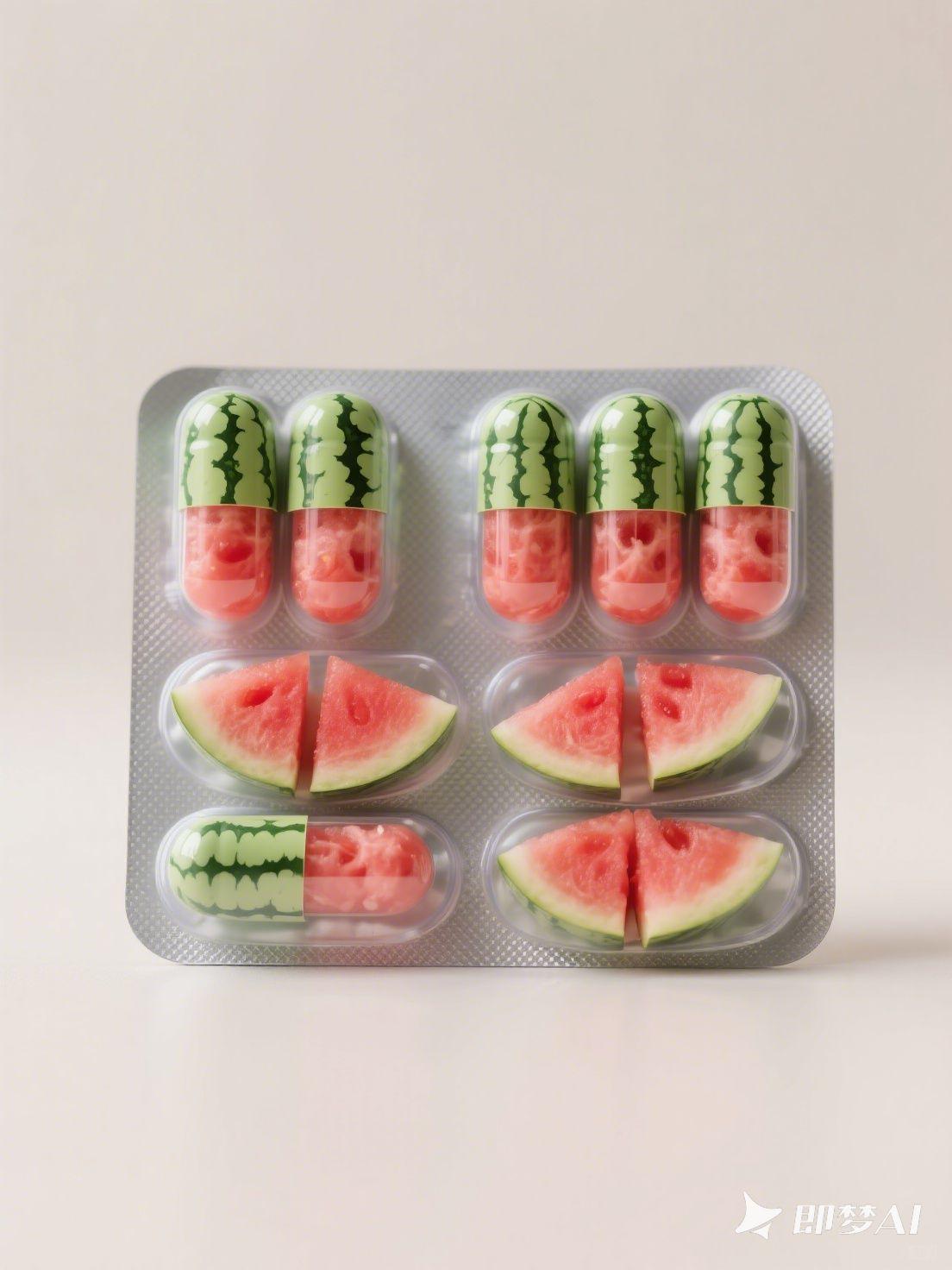西瓜胶囊药片包装盒