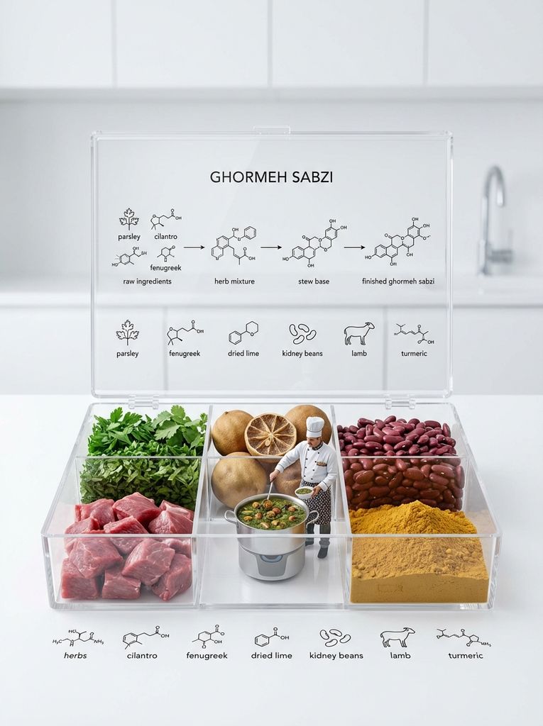 微缩厨师在分子料理盒中制作古尔梅萨布齐