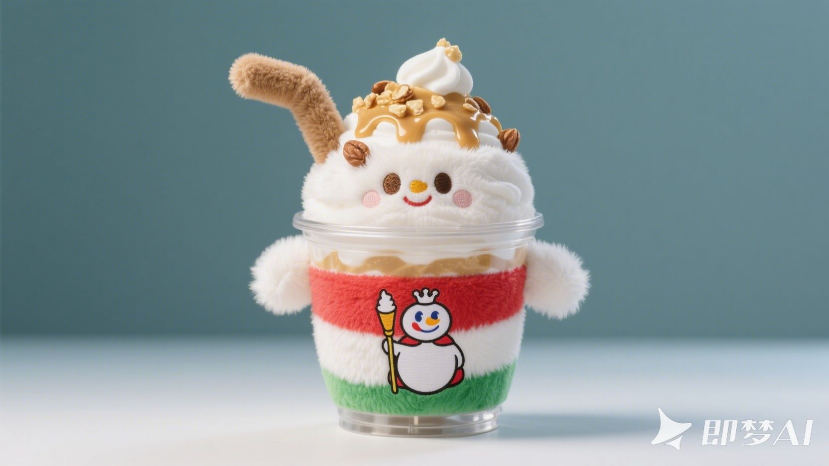 蜜雪冰城卡通冰淇淋玩偶