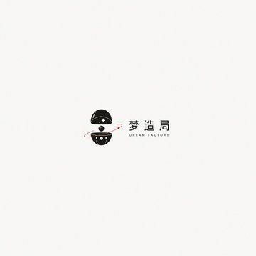 梦造局极简黑白概念 Logo 设计