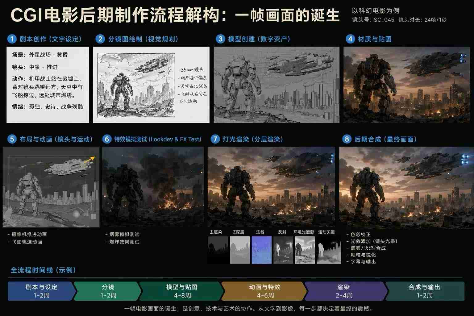CGI电影后期制作流程解构：一帧画面的诞生