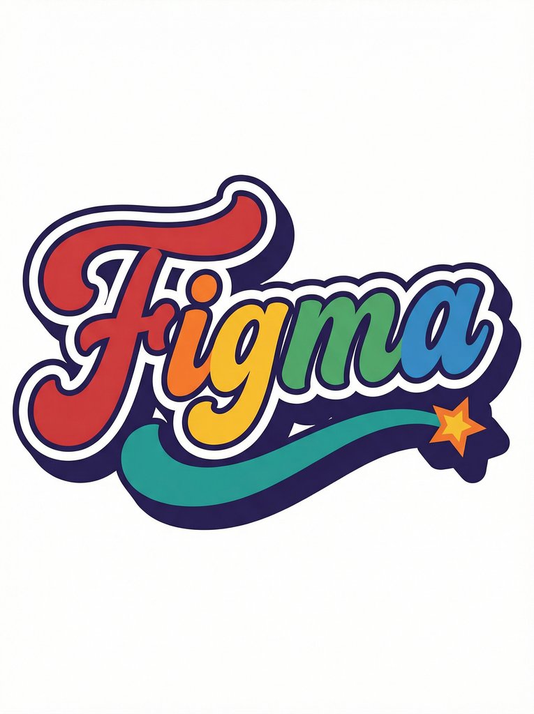 复古美式矢量字体设计：Figma品牌标识