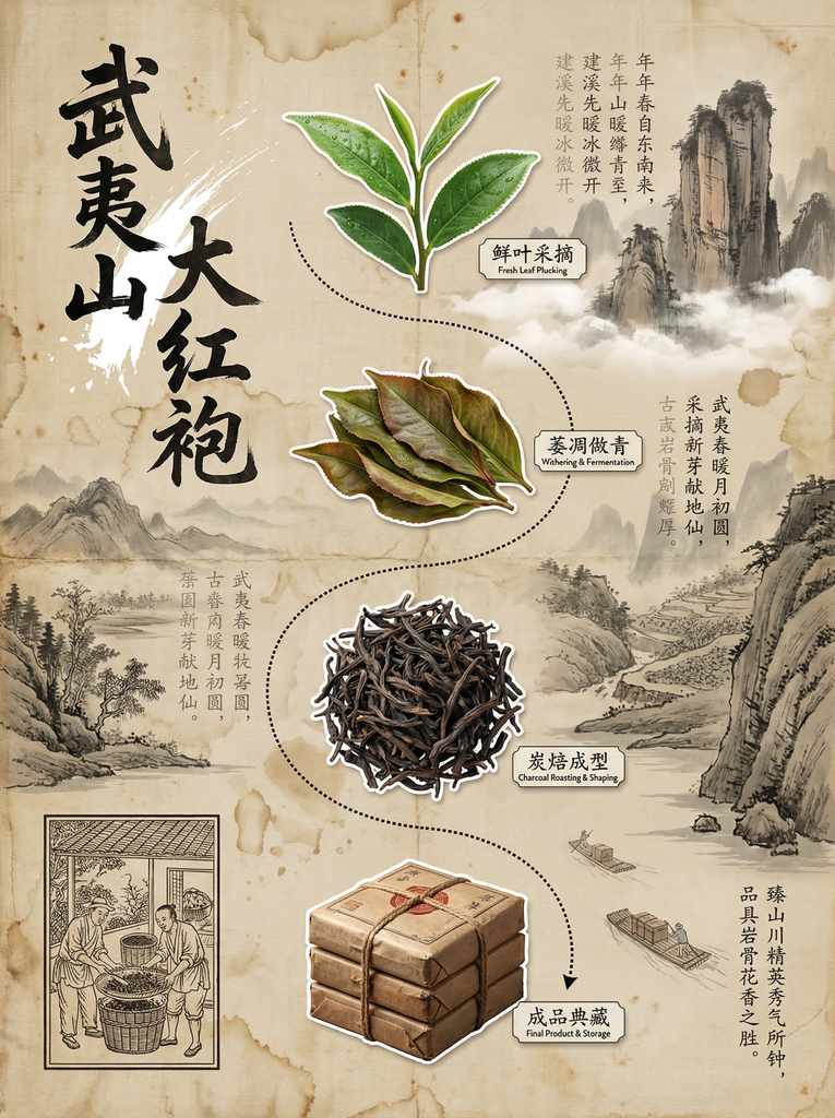 武夷红袍茶文化长卷：从鲜叶到成品的诗意旅程