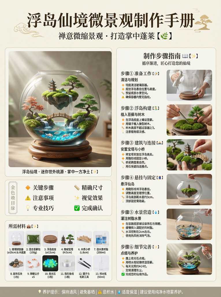 微景观设计指南：DIY生态瓶制作全流程