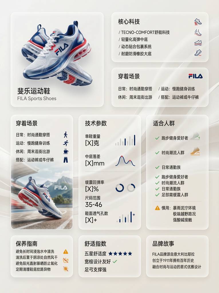 FILA运动鞋产品详情页设计图