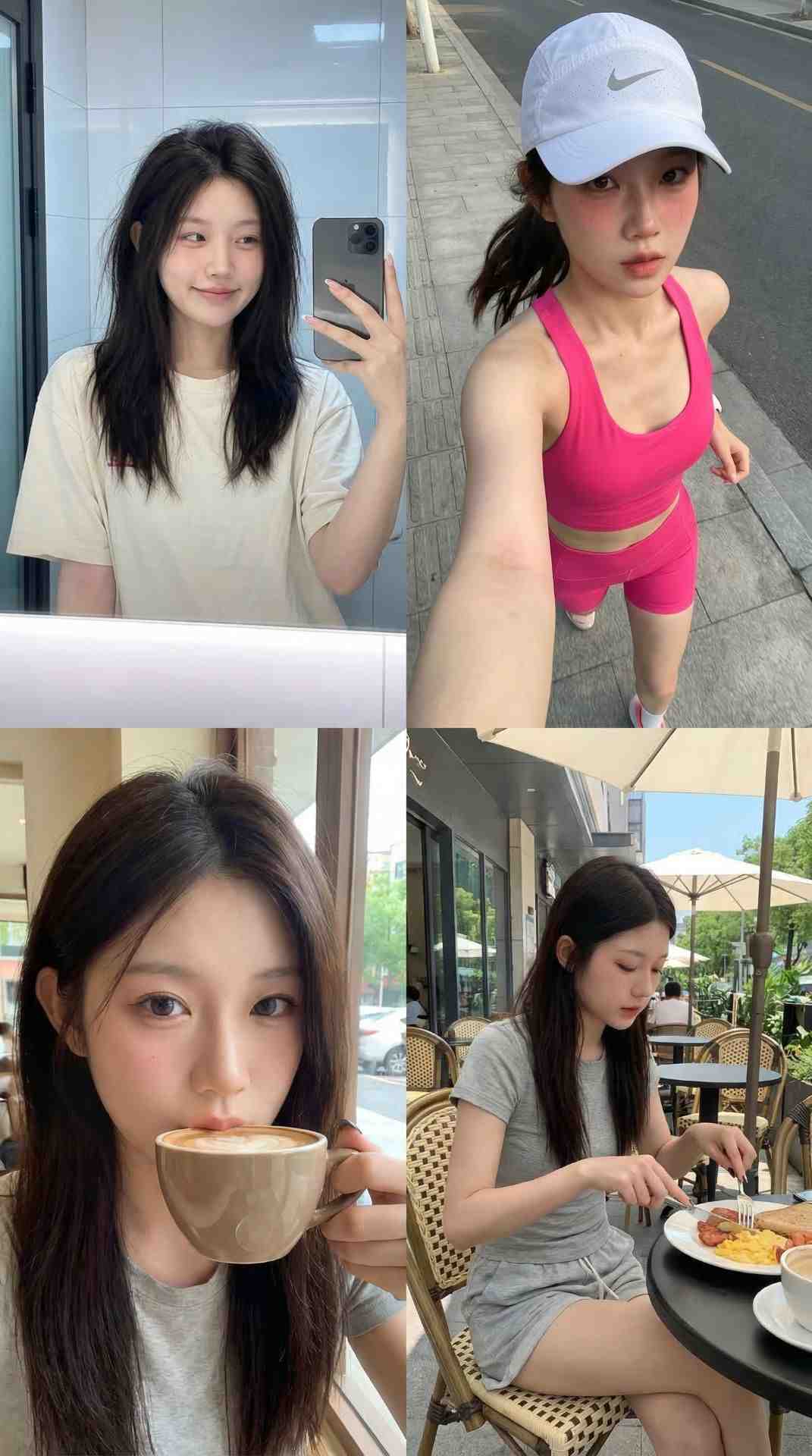 真实生活切片：一位女性的晨间日常四格记录
