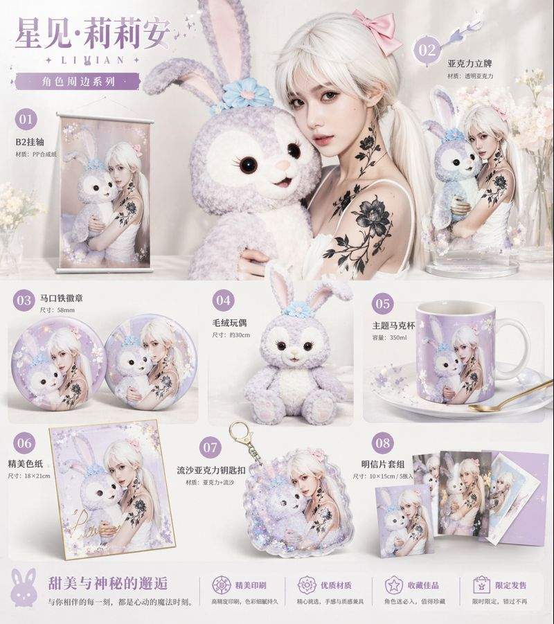 星见莉莉安角色周边系列展示图