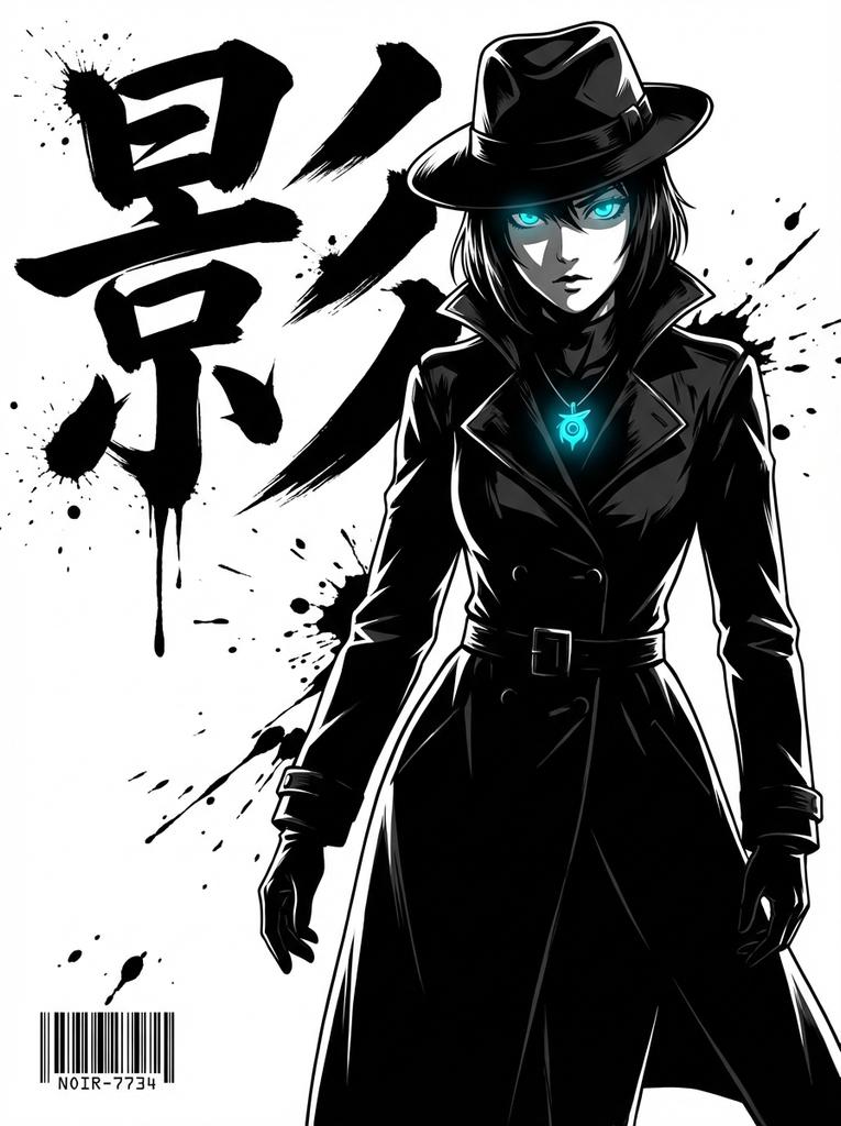黑白霓虹少女：自由之墨