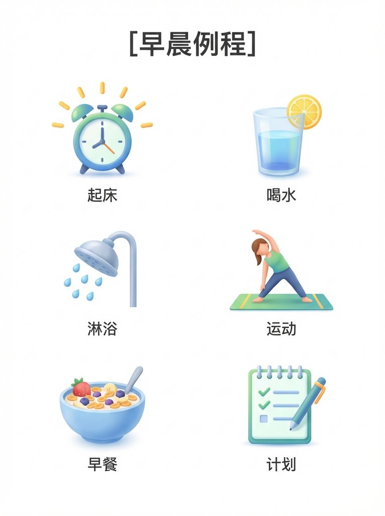 创意流程3D图标集：从灵感到分享的现代设计步骤