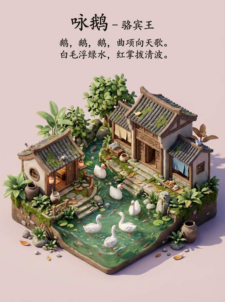 古诗转微缩3d