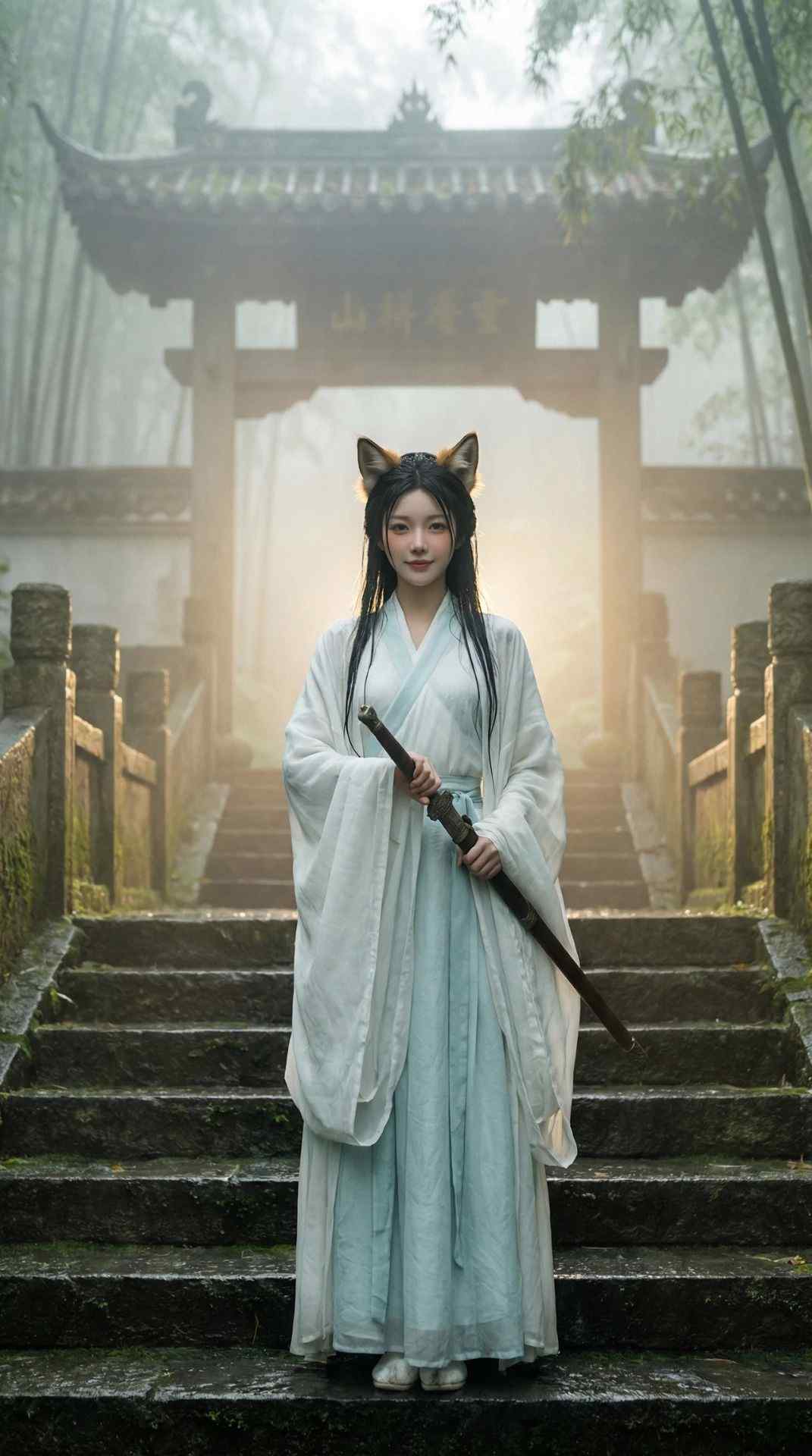 胡金铨式武侠美学：狐耳少女晨雾古刹