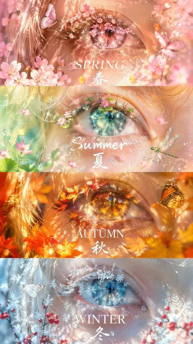 梦幻眼眸四季特写海报