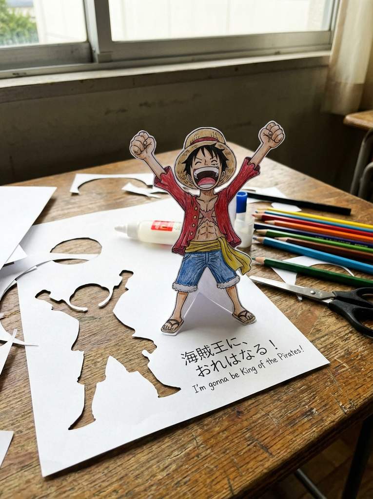 角色立体纸雕手工艺术作品