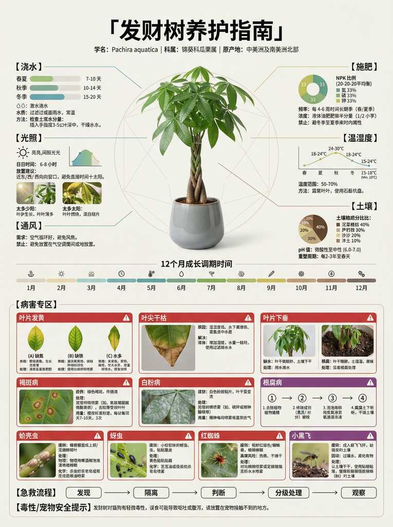 天堂鸟养护指南信息图（博物馆级科普海报）