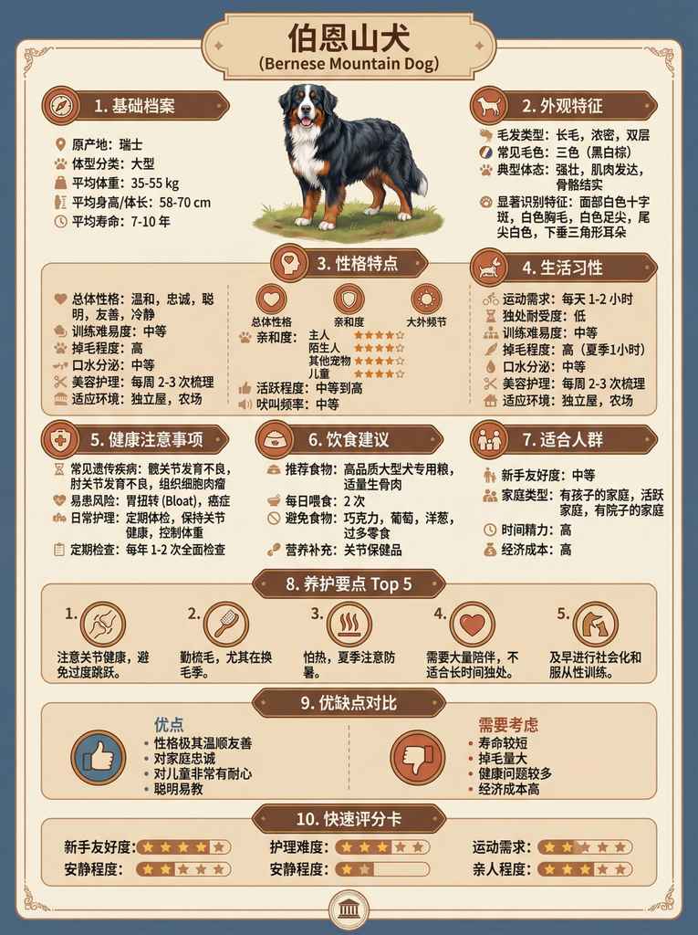 边境牧羊犬专业档案信息图 - 智商与体能的巅峰