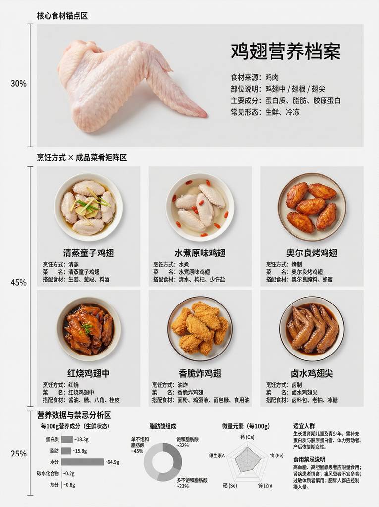 鸡翅营养指南：专业数据驱动的烹饪与健康分析