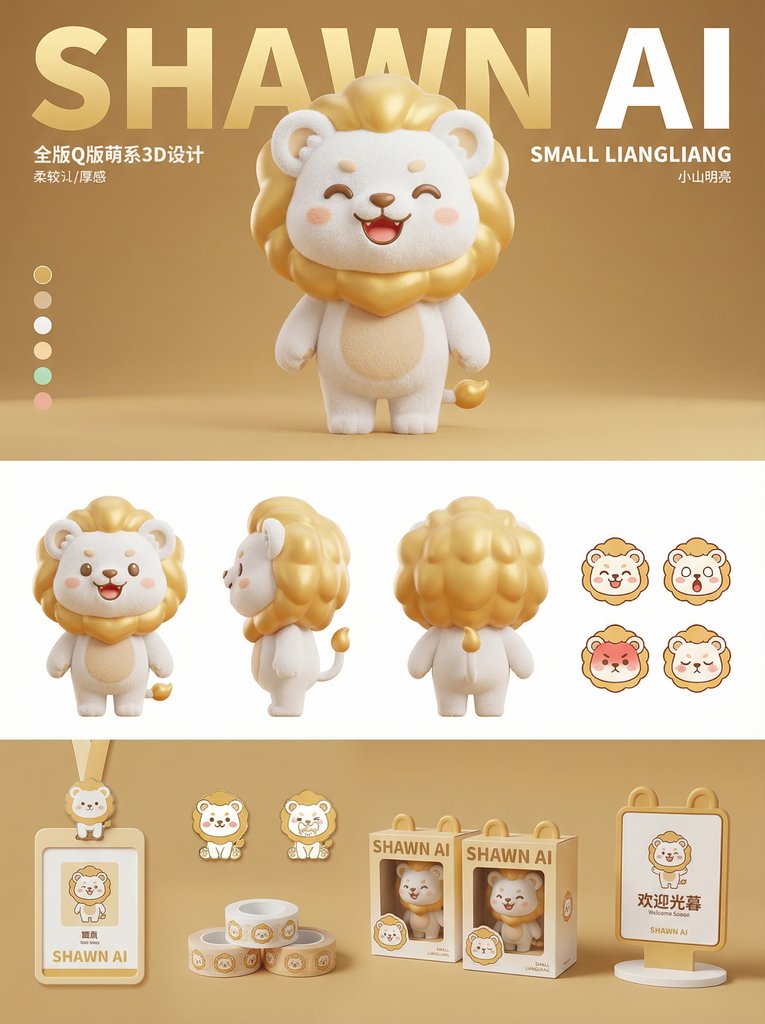 Q版萌系3D IP全案设计展示