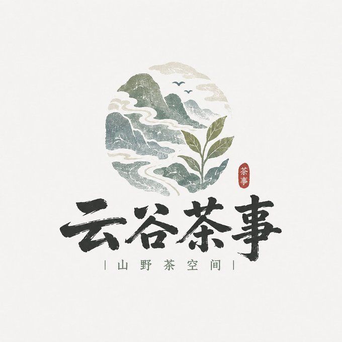云谷茶事品牌 Logo 设计