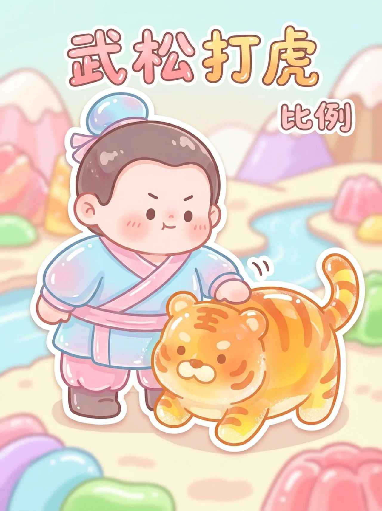Q版武松打虎