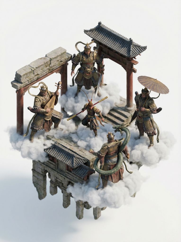黑神话悟空主题3D微缩场景艺术