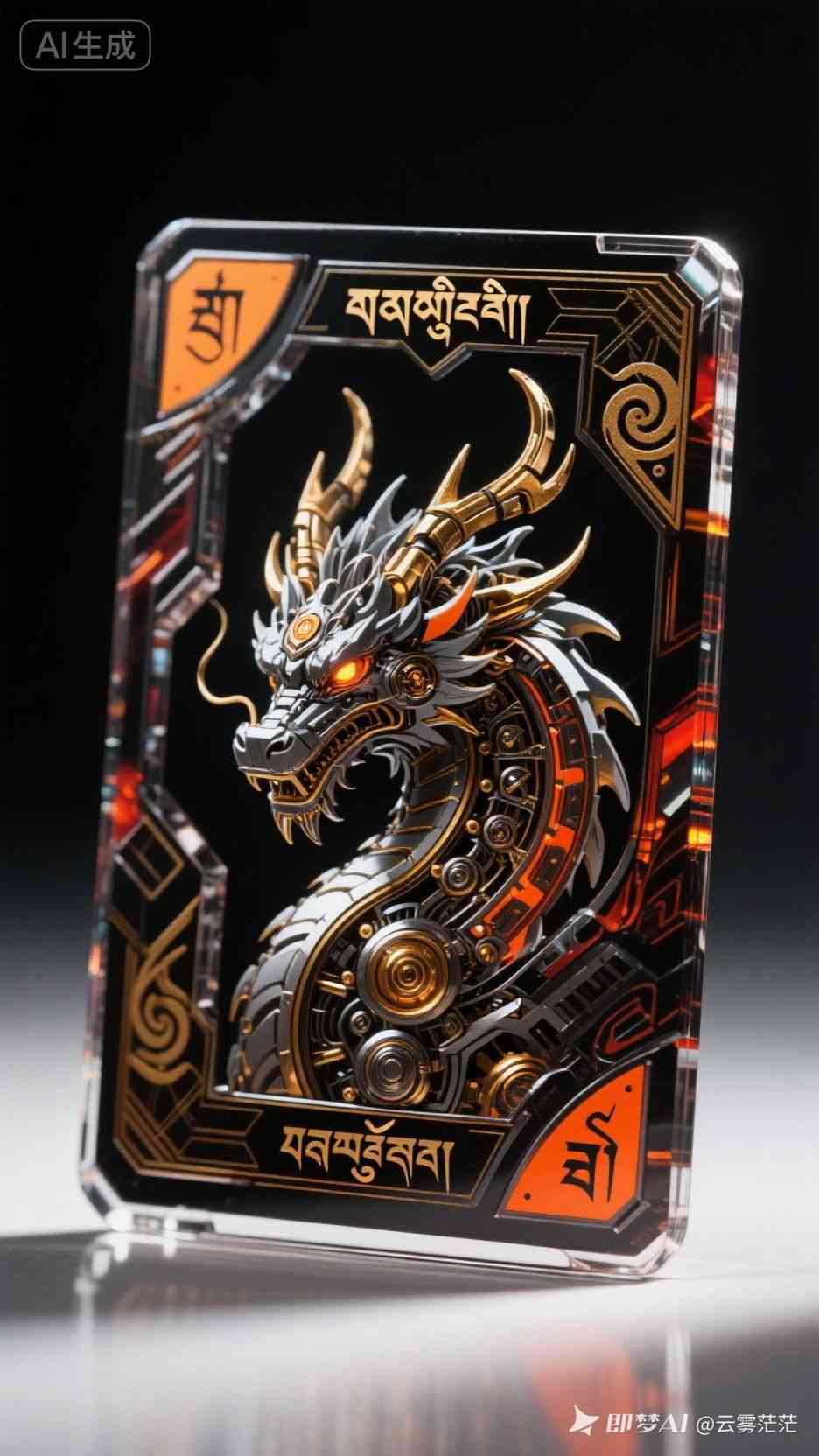 黑龙王卡牌 - 机械纪元的炫酷设计