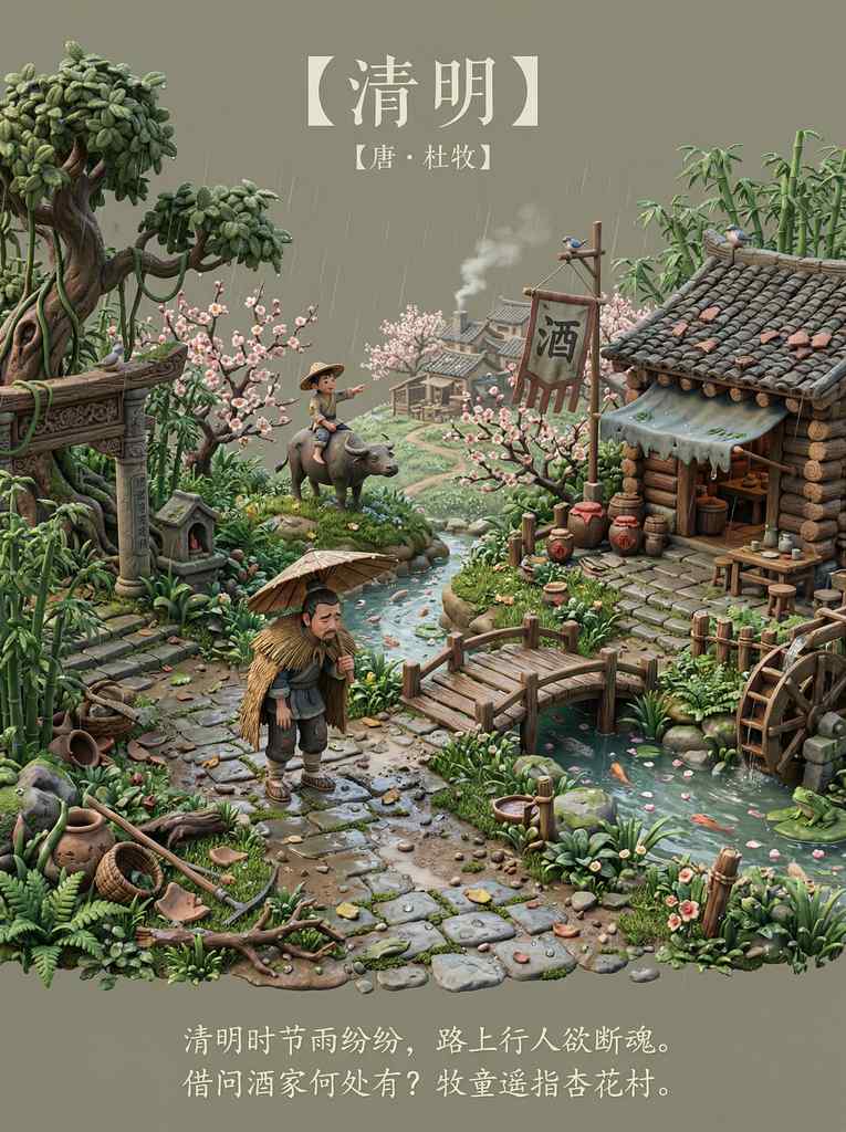 生成古诗场景