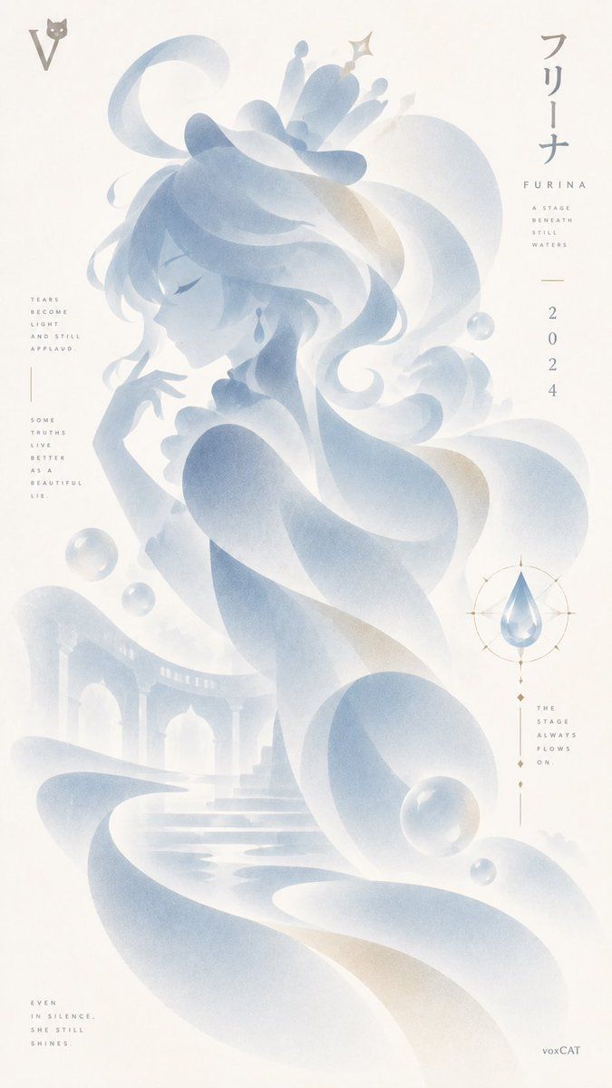 芙宁娜柔性抽象渐变海报