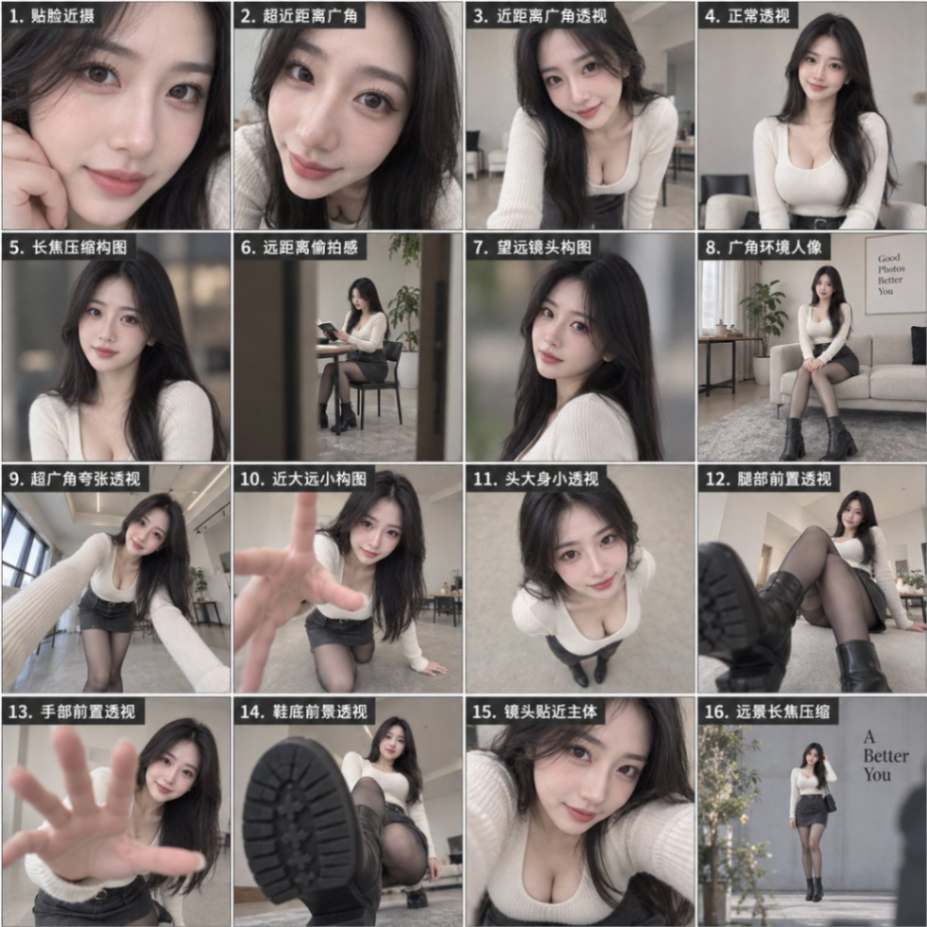 人像摄影构图与镜头透视方式合集